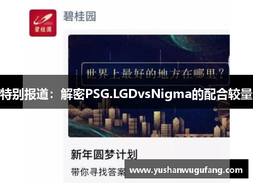 特别报道：解密PSG.LGDvsNigma的配合较量